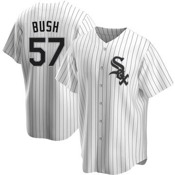 Replica Ky Bush Men's Chicago White Sox White Home Jersey