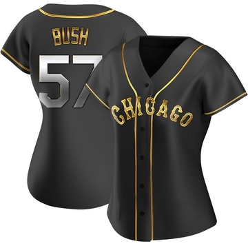 Replica Ky Bush Women's Chicago White Sox Black Golden Alternate Jersey