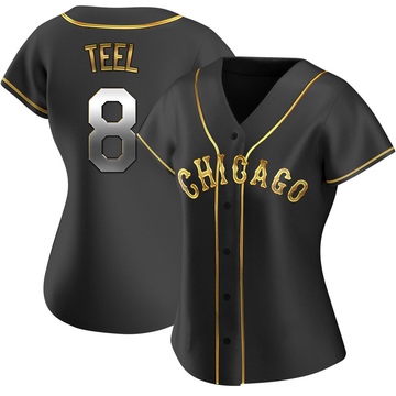 Replica Kyle Teel Women's Chicago White Sox Black Golden Alternate Jersey
