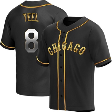 Replica Kyle Teel Youth Chicago White Sox Black Golden Alternate Jersey