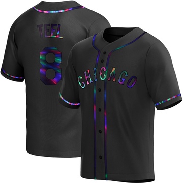 Replica Kyle Teel Youth Chicago White Sox Black Holographic Alternate Jersey