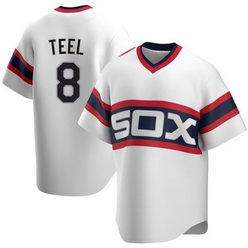 Replica Kyle Teel Youth Chicago White Sox White Cooperstown Collection Jersey
