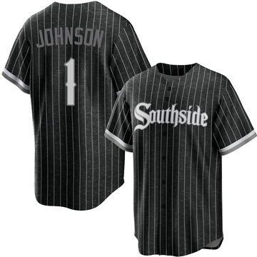 Replica Lance Johnson Youth Chicago White Sox Black 2021 City Connect Jersey