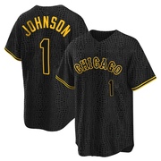 Replica Lance Johnson Youth Chicago White Sox Black Snake Skin City Jersey