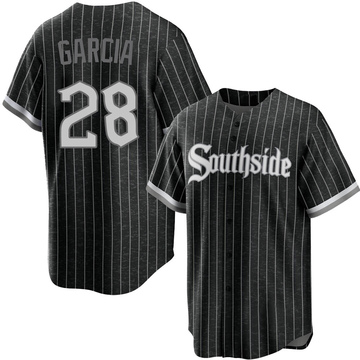 Replica Leury Garcia Youth Chicago White Sox Black 2021 City Connect Jersey