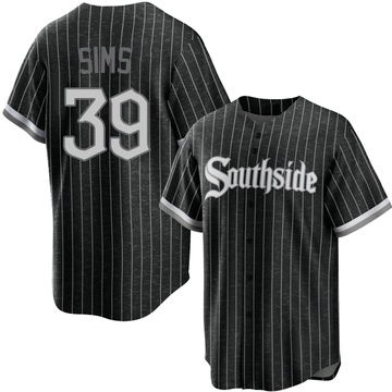 Replica Lucas Sims Youth Chicago White Sox Black 2021 City Connect Jersey