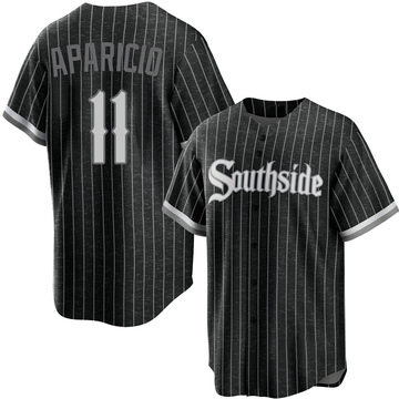 Replica Luis Aparicio Youth Chicago White Sox Black 2021 City Connect Jersey