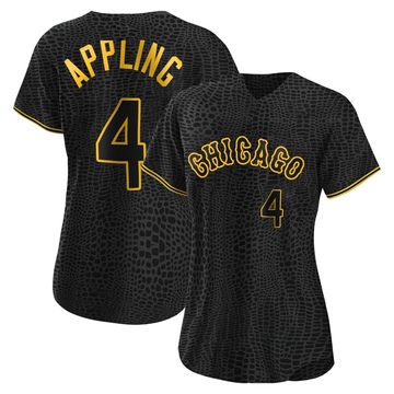 Replica Luke Appling Women's Chicago White Sox Black Snake Skin City Jersey