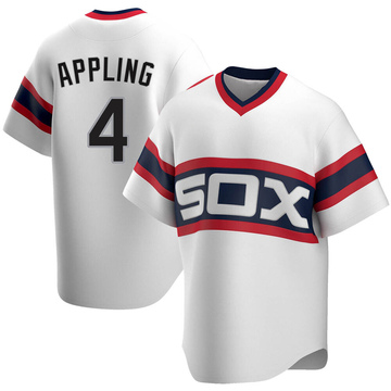 Replica Luke Appling Youth Chicago White Sox White Cooperstown Collection Jersey