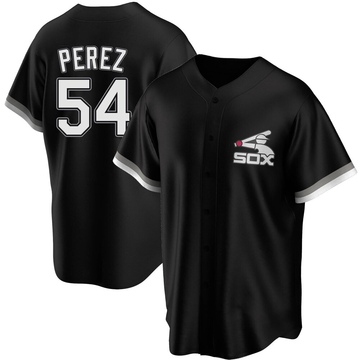 Replica Martin Perez Youth Chicago White Sox Black Spring Training Jersey