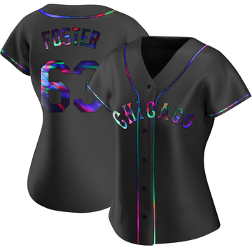Replica Matt Foster Women's Chicago White Sox Black Holographic Alternate Jersey