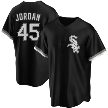 Replica Michael Jordan Youth Chicago White Sox Black Alternate Jersey
