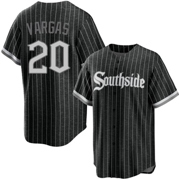 Replica Miguel Vargas Youth Chicago White Sox Black 2021 City Connect Jersey
