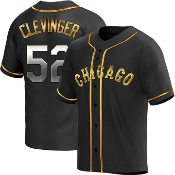 Replica Mike Clevinger Youth Chicago White Sox Black Golden Alternate Jersey