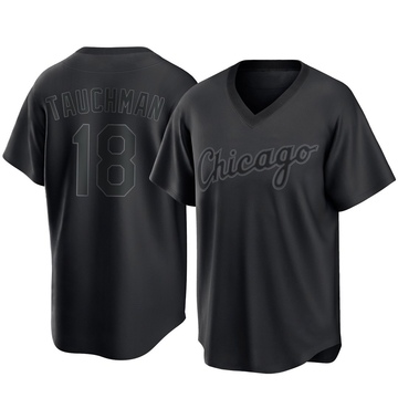 Replica Mike Tauchman Men's Chicago White Sox Black Pitch Fashion Jersey