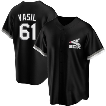 Replica Mike Vasil Men's Chicago White Sox Black Spring Training Jersey