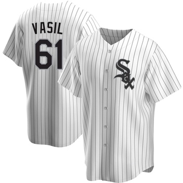 Replica Mike Vasil Men's Chicago White Sox White Home Jersey