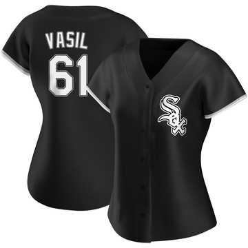 Replica Mike Vasil Women's Chicago White Sox Black Alternate Jersey
