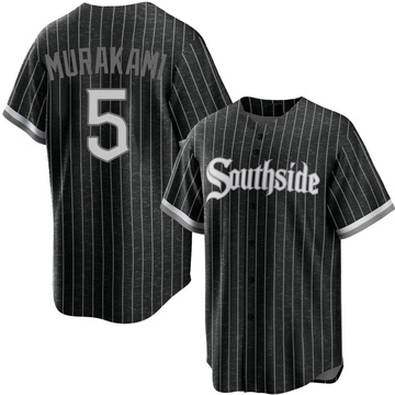 Replica Munetaka Murakami Youth Chicago White Sox Black 2021 City Connect Jersey