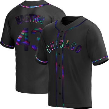 Replica Nick Nastrini Youth Chicago White Sox Black Holographic Alternate Jersey
