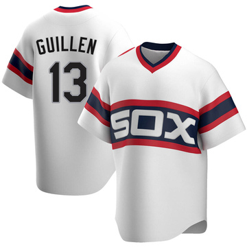 Replica Ozzie Guillen Youth Chicago White Sox White Cooperstown Collection Jersey