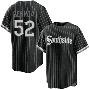 Replica Prelander Berroa Youth Chicago White Sox Black 2021 City Connect Jersey