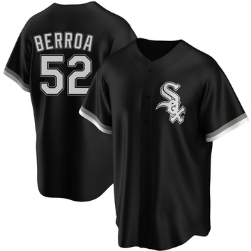 Replica Prelander Berroa Youth Chicago White Sox Black Alternate Jersey