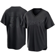 Replica Rikuu Nishida Men's Chicago White Sox Black Pitch Fashion Jersey