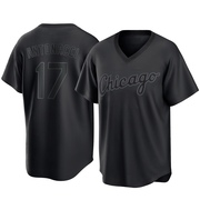 Replica Sam Antonacci Men's Chicago White Sox Black Pitch Fashion Jersey