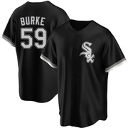 Replica Sean Burke Men's Chicago White Sox Black Alternate Jersey