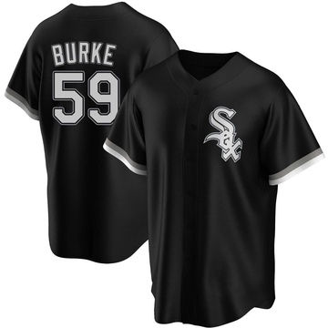 Replica Sean Burke Men's Chicago White Sox Black Alternate Jersey