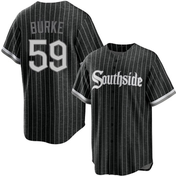Replica Sean Burke Youth Chicago White Sox Black 2021 City Connect Jersey