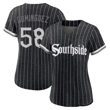 Replica Seranthony Dominguez Women's Chicago White Sox Black 2021 City Connect Jersey