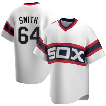 Replica Shane Smith Men's Chicago White Sox White Cooperstown Collection Jersey