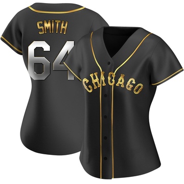 Replica Shane Smith Women's Chicago White Sox Black Golden Alternate Jersey