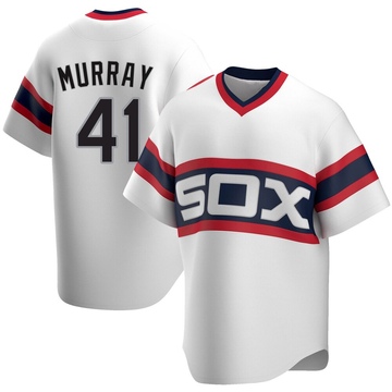 Replica Tanner Murray Men's Chicago White Sox White Cooperstown Collection Jersey