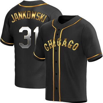 Replica Travis Jankowski Youth Chicago White Sox Black Golden Alternate Jersey