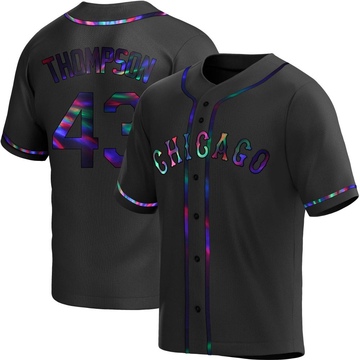 Replica Trayce Thompson Youth Chicago White Sox Black Holographic Alternate Jersey