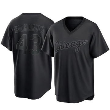 Replica Trevor Richards Men's Chicago White Sox Black Pitch Fashion Jersey