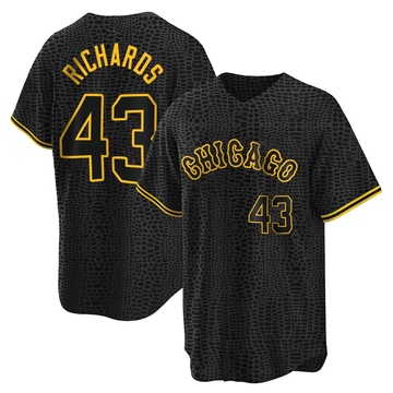 Replica Trevor Richards Youth Chicago White Sox Black Snake Skin City Jersey