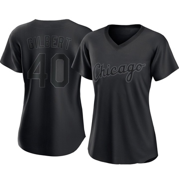 Replica Tyler Gilbert Women's Chicago White Sox Black Pitch Fashion Jersey
