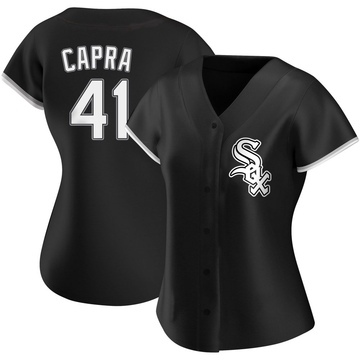 Replica Vinny Capra Women's Chicago White Sox Black Alternate Jersey