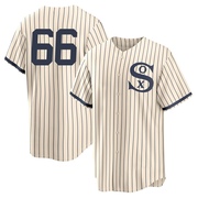 Replica Wikelman Gonzalez Men's Chicago White Sox Cream 2021 Field of Dreams Jersey