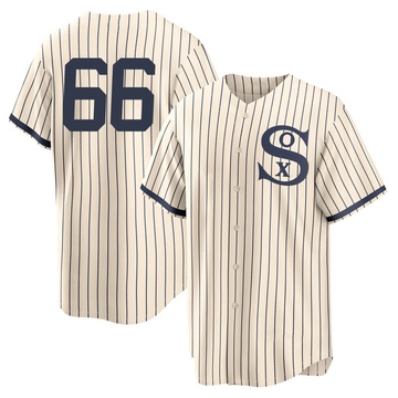 Replica Wikelman Gonzalez Men's Chicago White Sox Cream 2021 Field of Dreams Jersey
