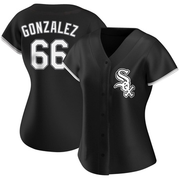 Replica Wikelman Gonzalez Women's Chicago White Sox Black Alternate Jersey